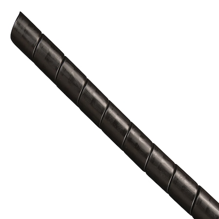 Caplugs Spiral Wrap, 0.55 in Inside Dia., MDPE, Black FRAS-20